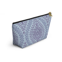 Mumbai Lace Accessory Pouch w T-bottom in Purple